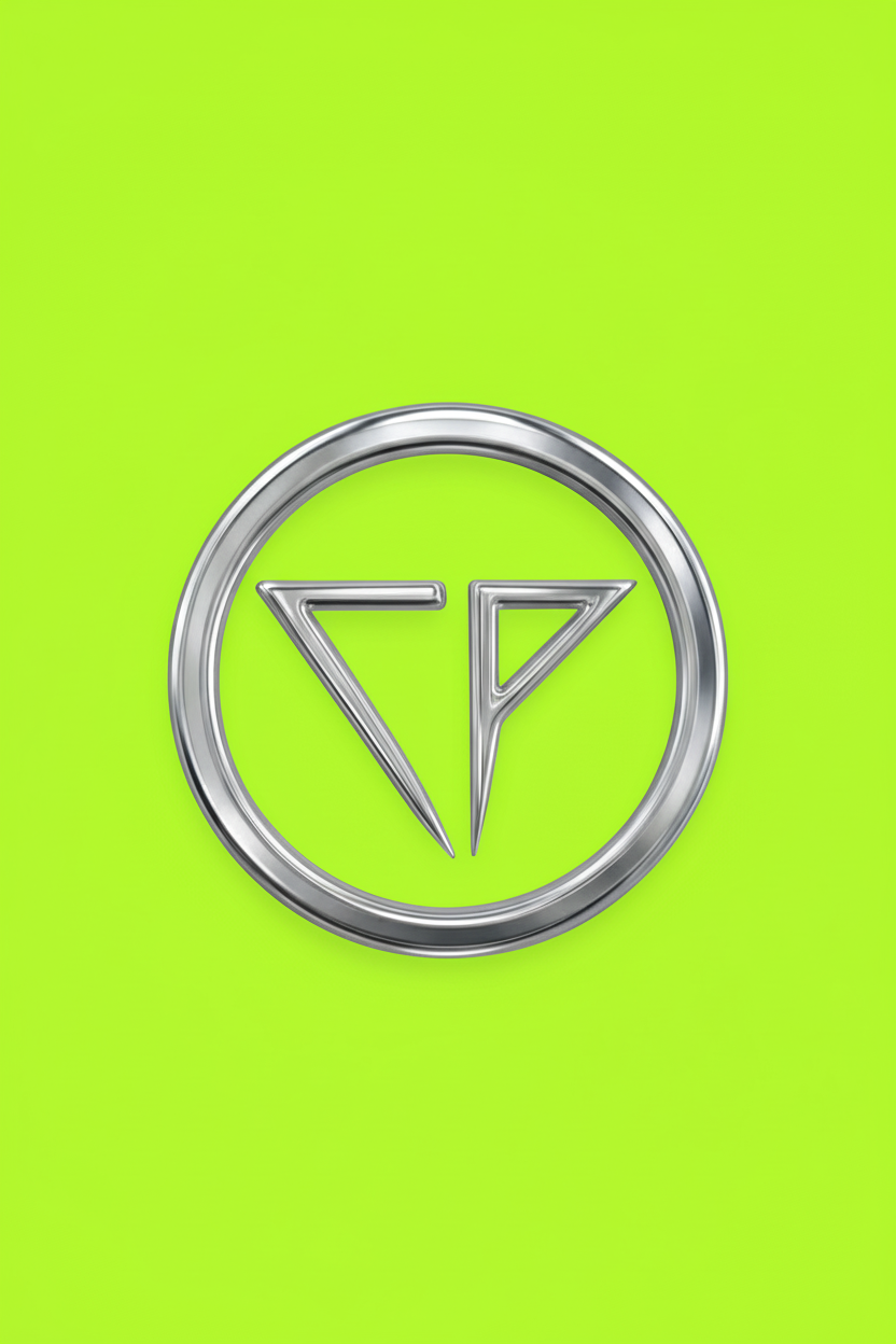 CarbonPeak logo with neon green background